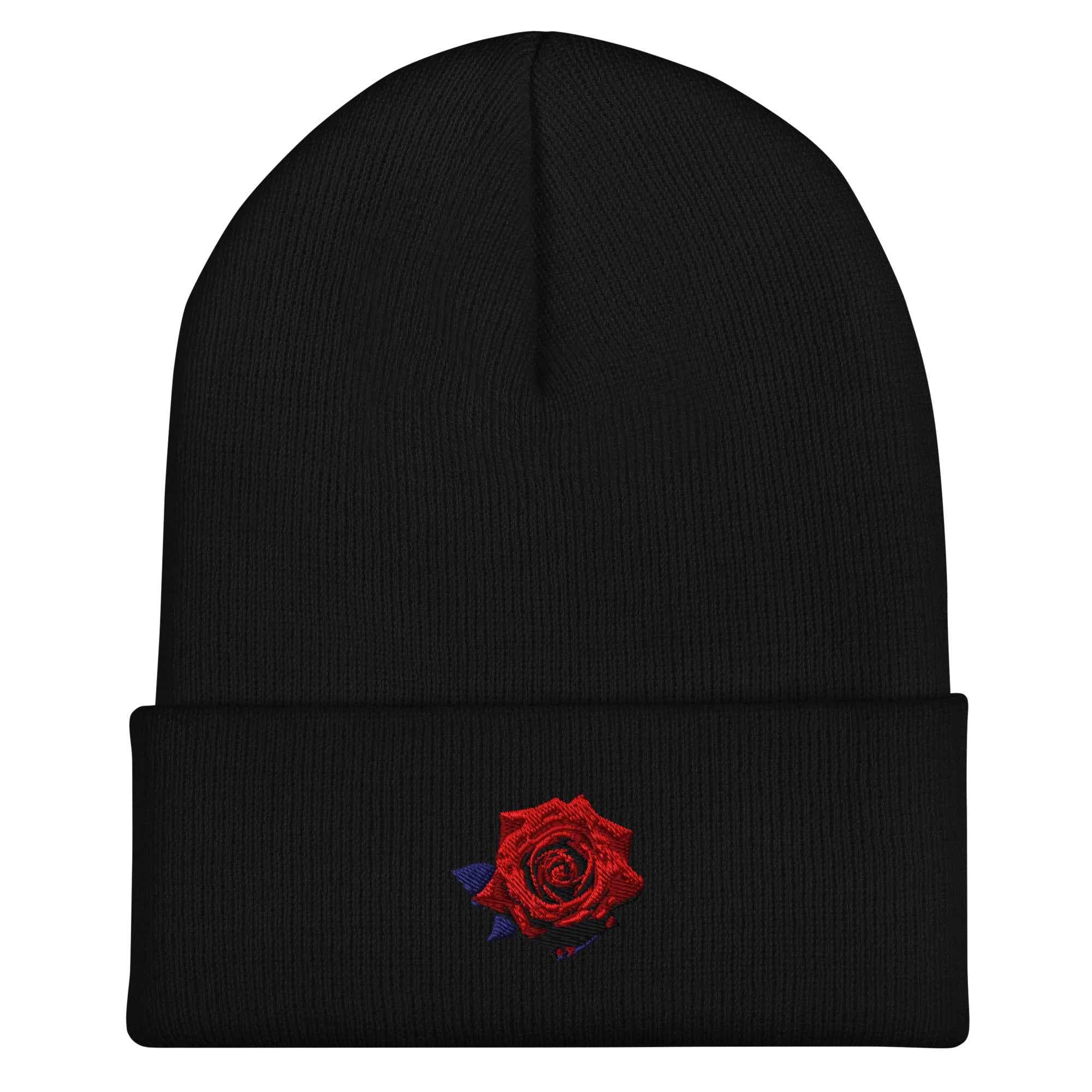 NJ Clothing - Embroidered Rose Toque