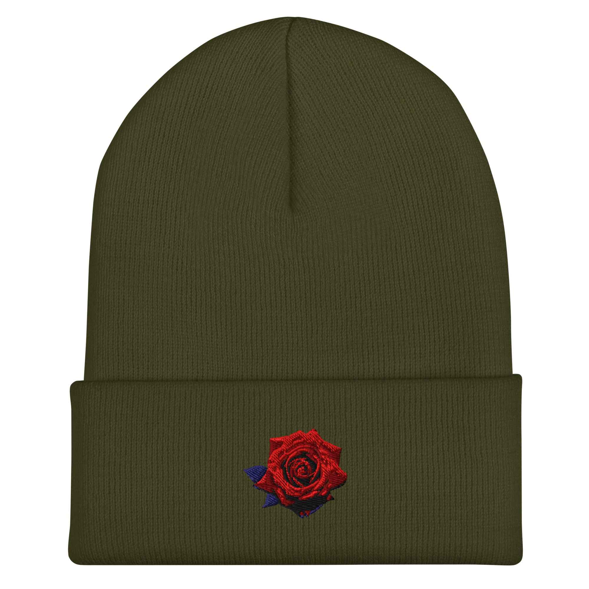 NJ Clothing - Embroidered Rose Toque