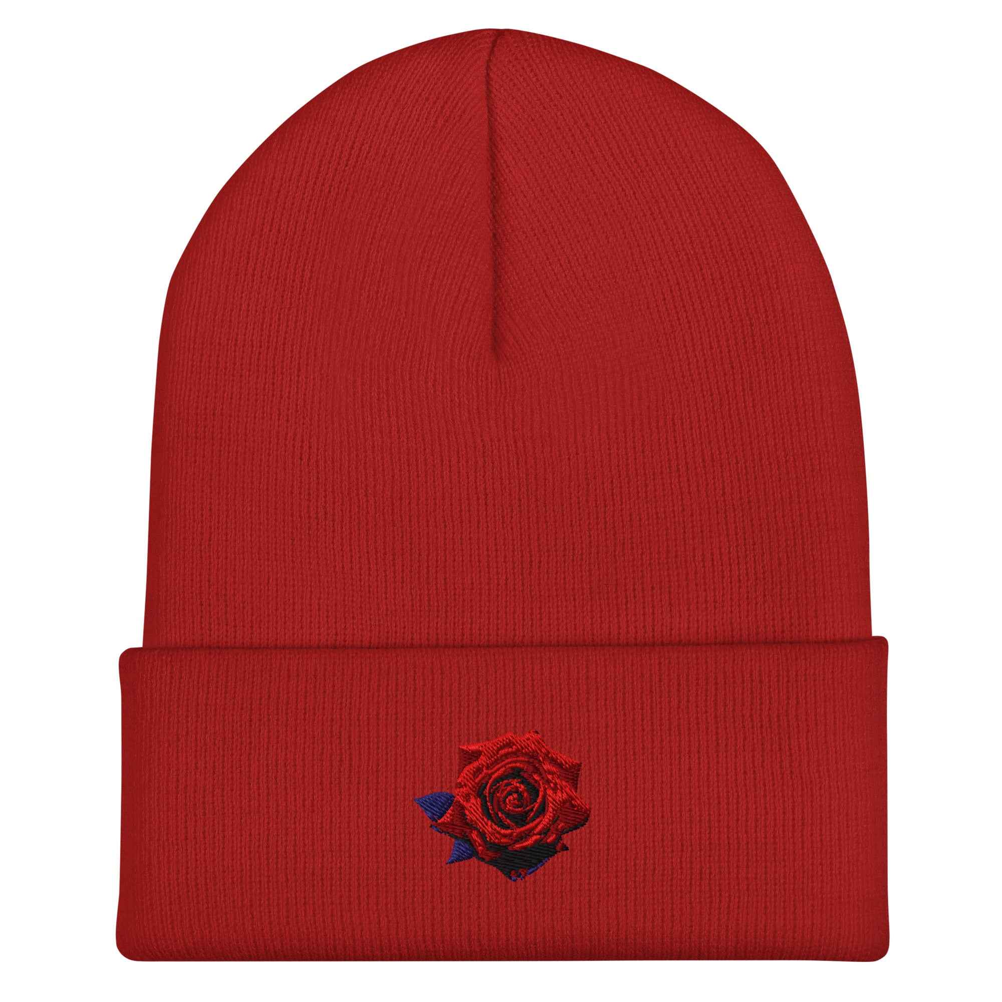 NJ Clothing - Embroidered Rose Toque